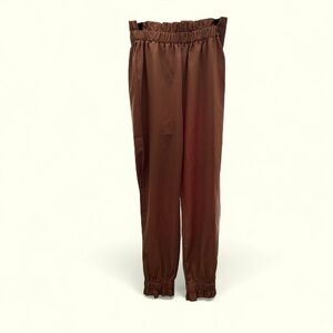 SHEIN Tan Elastic Waist Pants